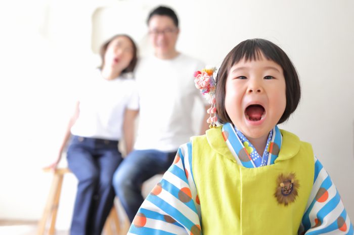 3歳女の子　七五三記念写真