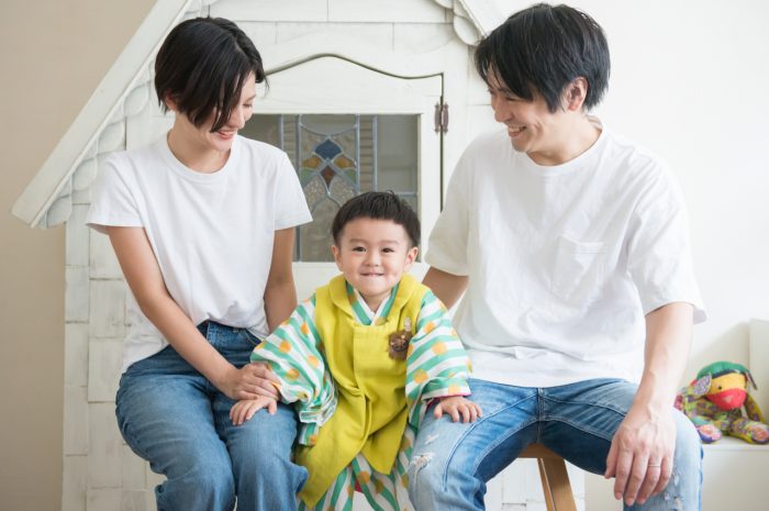 3歳男の子,家族撮影,記念撮影,七五三撮影,3歳男の子七五三