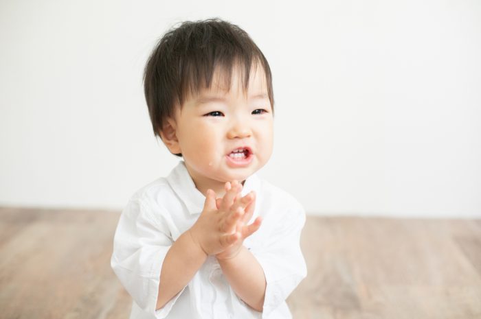 1歳男の子,記念写真,スタジオ撮影,代々木公園