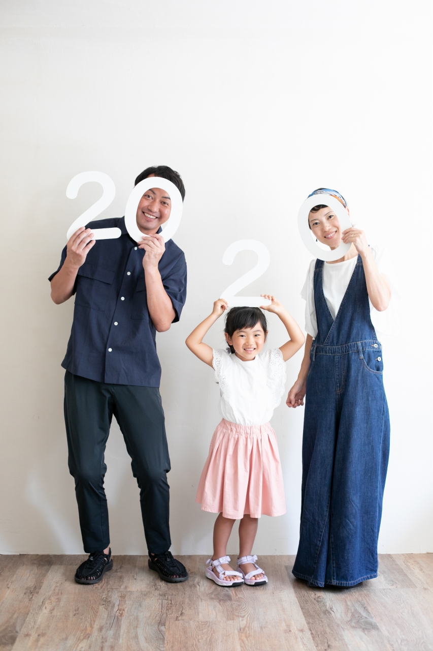 5歳女の子,家族撮影,記念撮影,東京スタジオ,誕生日撮影