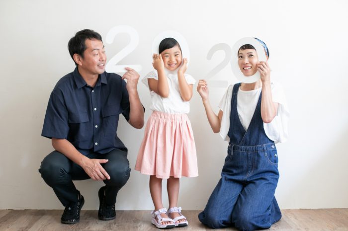 5歳女の子,家族撮影,記念撮影,東京スタジオ,誕生日撮影