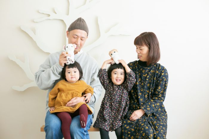 4歳子供写真,家族写真,スタジオ撮影,2歳子ども写真,姉妹