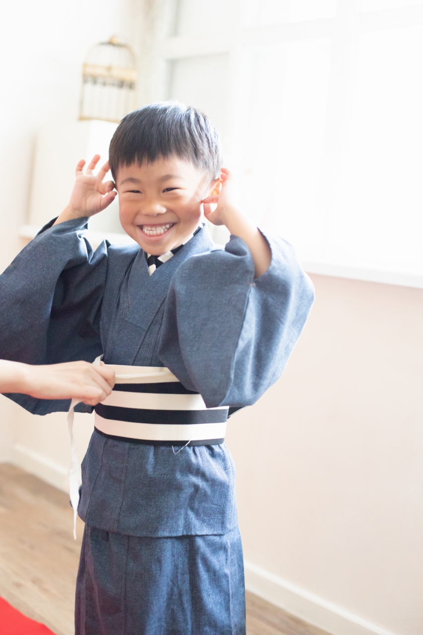 5歳七五三,七五三5歳,羽織袴,家族写真,東京スタジオ