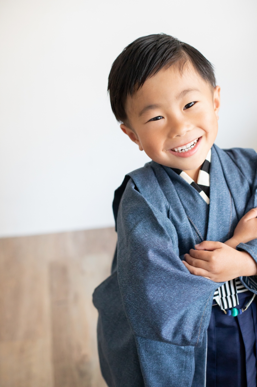 5歳七五三,七五三5歳,羽織袴,家族写真,東京スタジオ