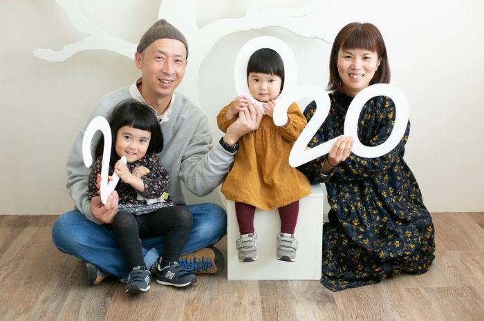 4歳子供写真,家族写真,スタジオ撮影,2歳子ども写真,姉妹