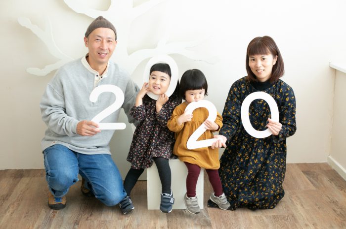 4歳子供写真,家族写真,スタジオ撮影,2歳子ども写真,姉妹