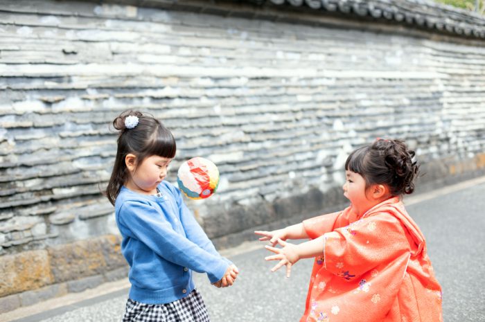 お姉ちゃんと一緒に。出張撮影。