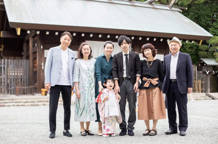 伊勢山皇大神宮で七五三出張撮影,3歳七五三