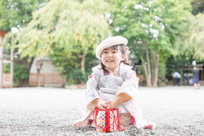 伊勢山皇大神宮で七五三出張撮影,3歳七五三,3歳女の子撮影