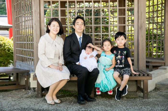 出張撮影,琴平神社,お宮参り,家族写真撮影