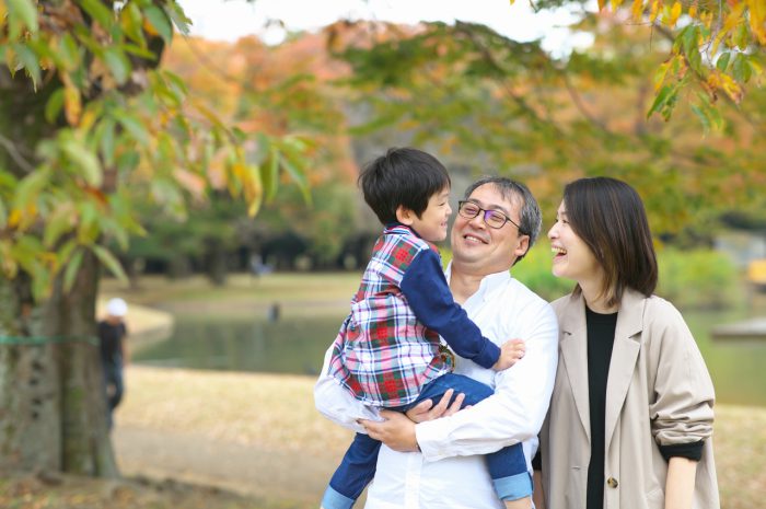 代々木公園家族写真撮影,4歳男の子誕生日記念撮影