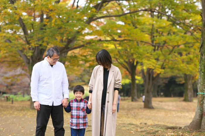 代々木公園家族写真撮影,4歳男の子