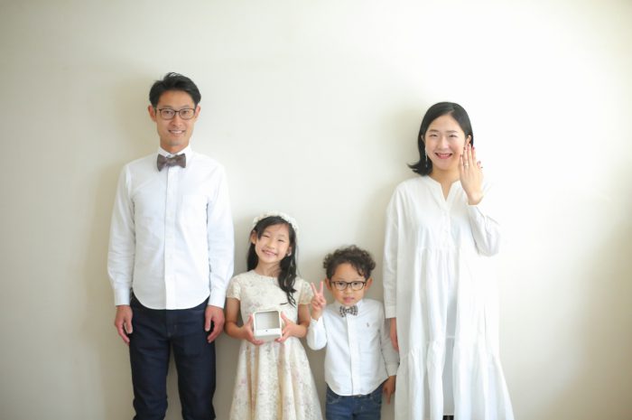 結婚10周年記念,家族写真撮影