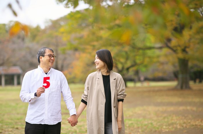 代々木公園家族写真撮影,結婚5周年