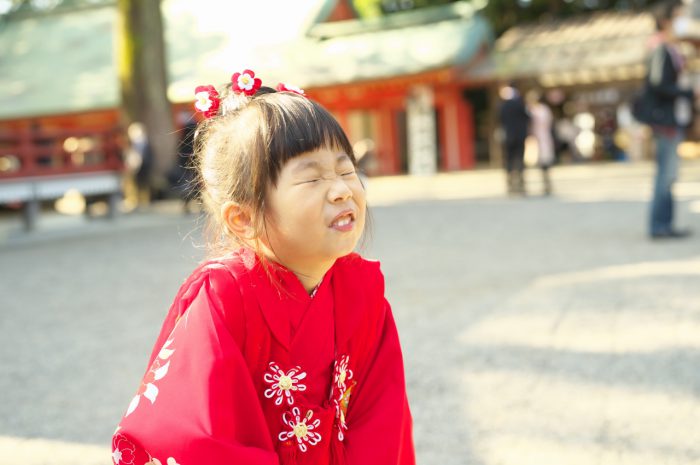 武蔵一宮氷川神社で３歳七五三撮影