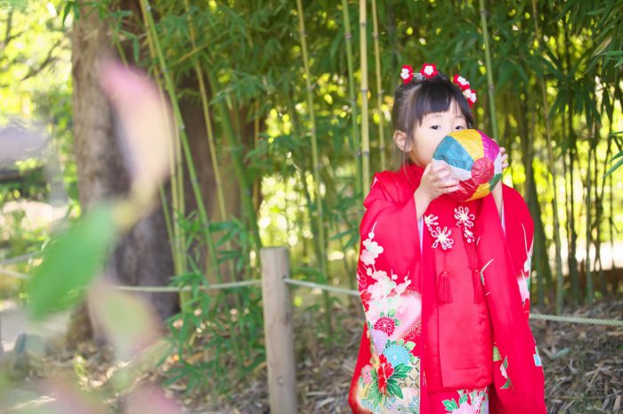 大宮,氷川神社,３歳七五三出張撮影,紙風船の小物