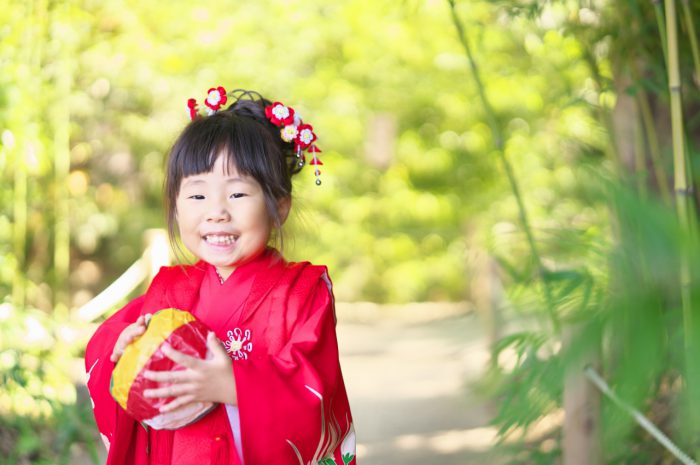 大宮,氷川神社,３歳七五三出張撮影,紙風船