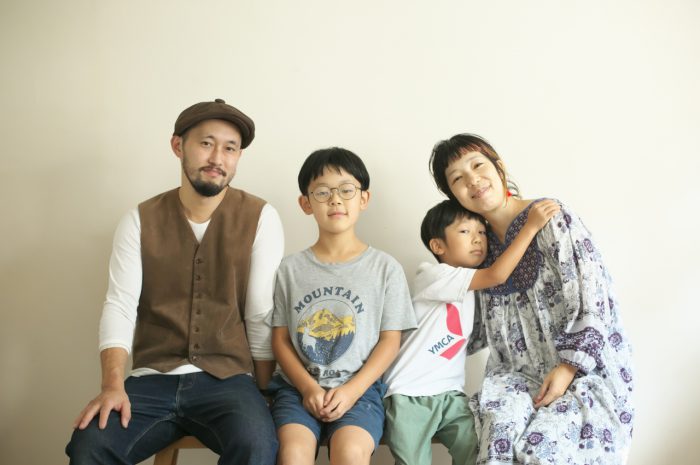 家族写真,4人家族,家族記念撮影,スタジオ撮影,渋谷スタジオ