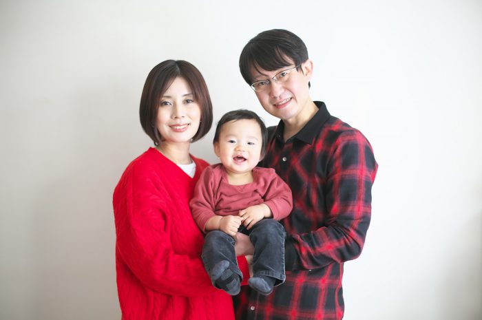 1歳男の子,記念撮影,スタジオ撮影,家族写真