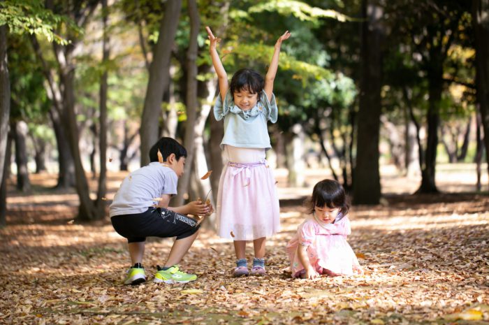 ロケフォト,代々木公園,ツーショット,家族撮影,たかいたかい,3姉妹