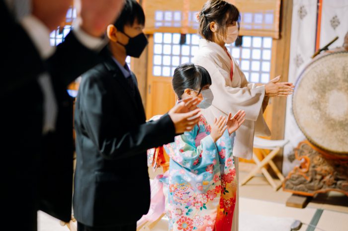 春日神社,七五三,ロケーション撮影,7歳七五三,ご祈祷シーン