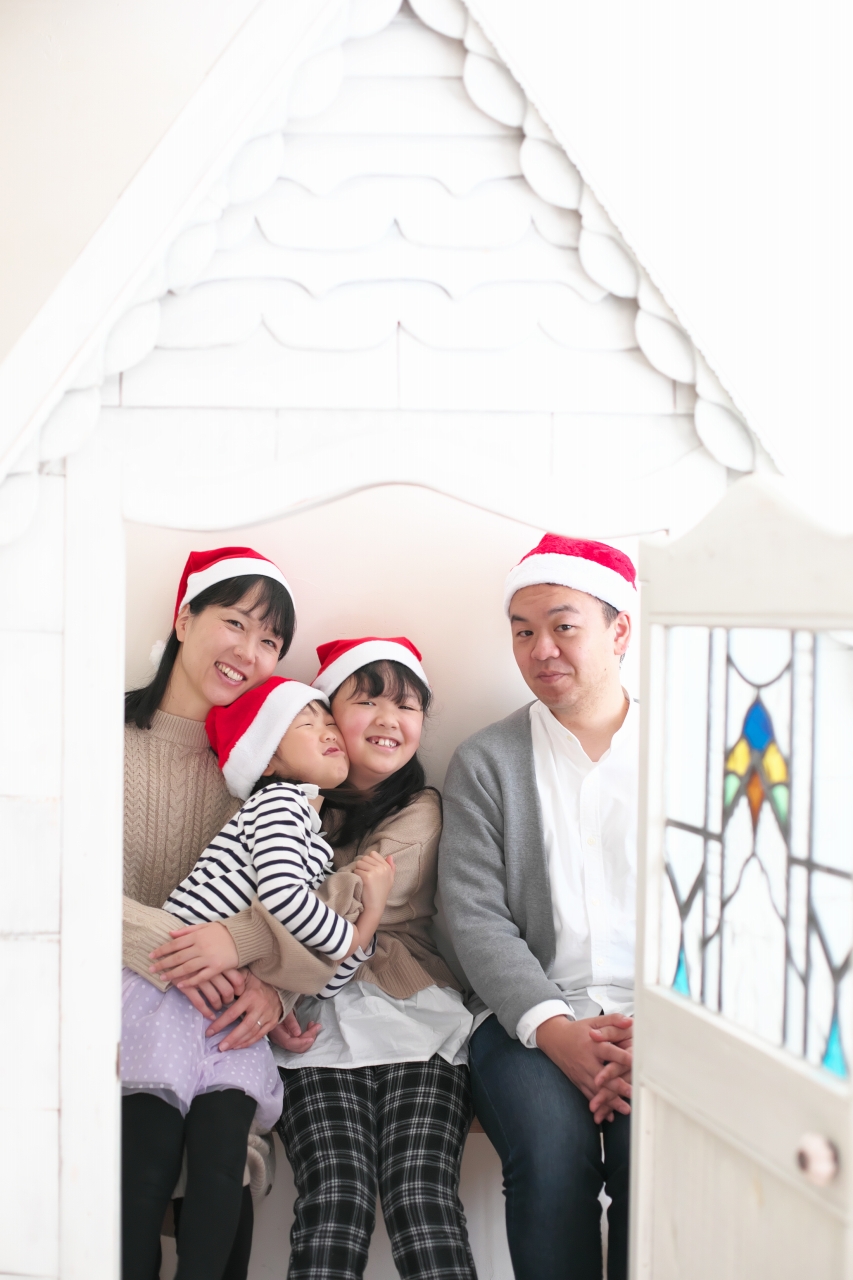 家族写真撮影,クリスマス