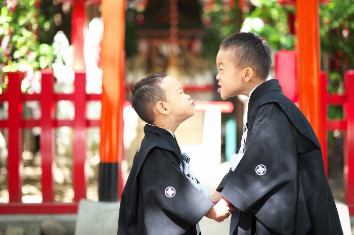 お兄ちゃん5歳と弟くん3歳の七五三