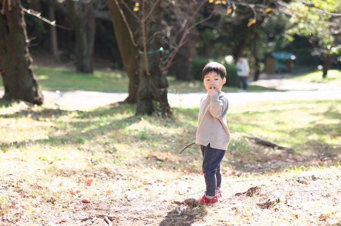 3歳男の子,家族写真撮影,ロケ撮影