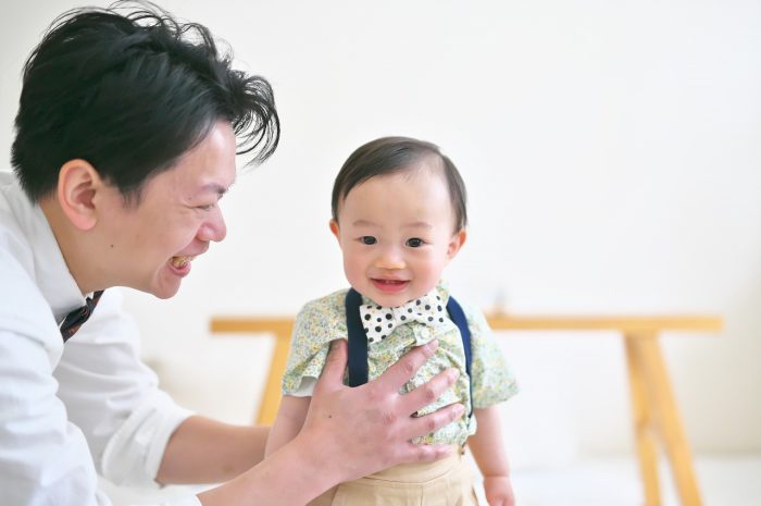 1歳誕生日,1歳男の子,家族写真