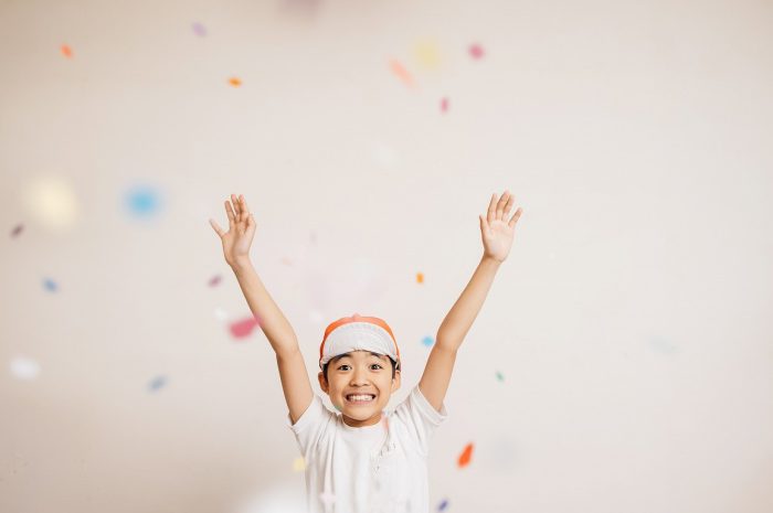 ハーフ成人式の記念写真