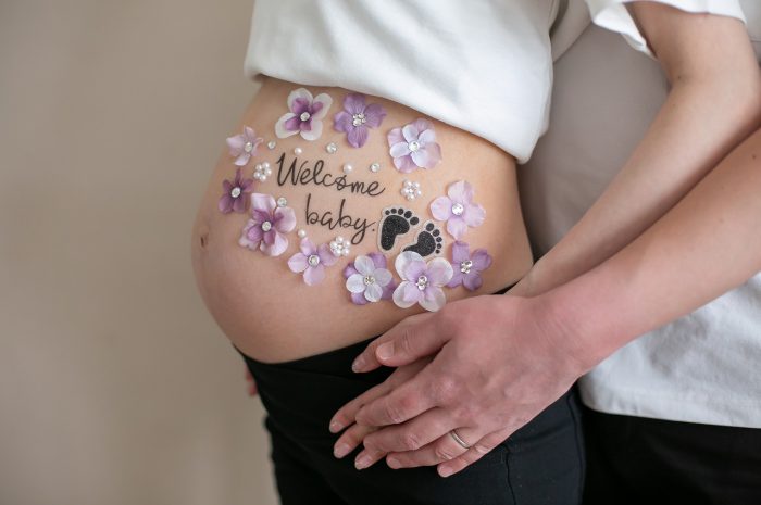 33週,マタニティフォト,マタニティシール,渋谷スタジオ,スタジオ撮ろうよ